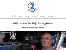 Tablet Screenshot of hajo-baumgaertner.de
